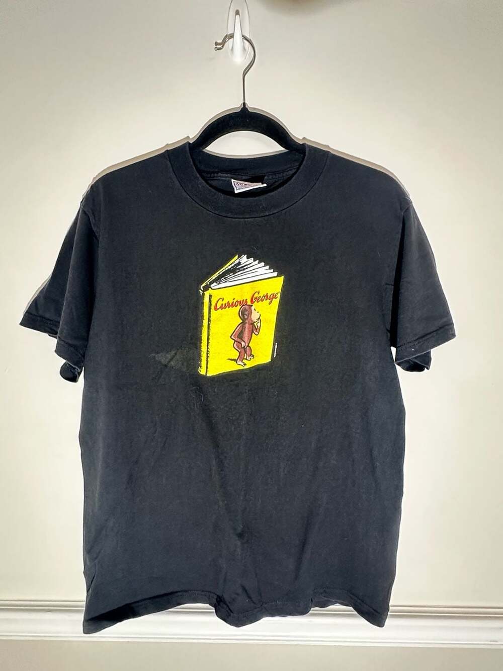 Vintage 1998 Curious George Book Graphic T-Shirt Size M